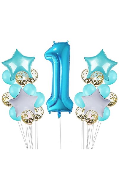 DÜVENCİ TİCARET Çıtıpıtıstore 1 Yaş Doğum Günü Balon Seti
