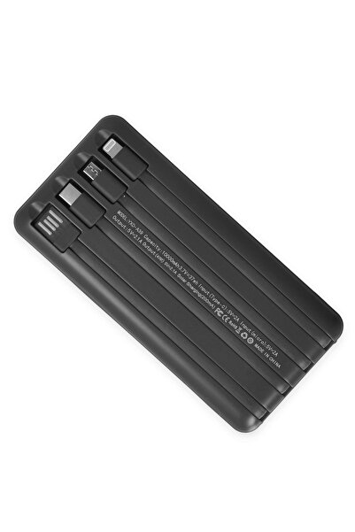 TECHNOMEN 10.000 Mah Güneş Enerjili Led Işıklı Powerbank Şarj Aleti Usb Çıkışlı Mikro Typc Lıghtnıng