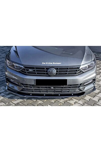 BatmanGarage Passat B8 Uyumlu Maxtone Ön Lip Tampon Eki Parlak Siyah 2015+