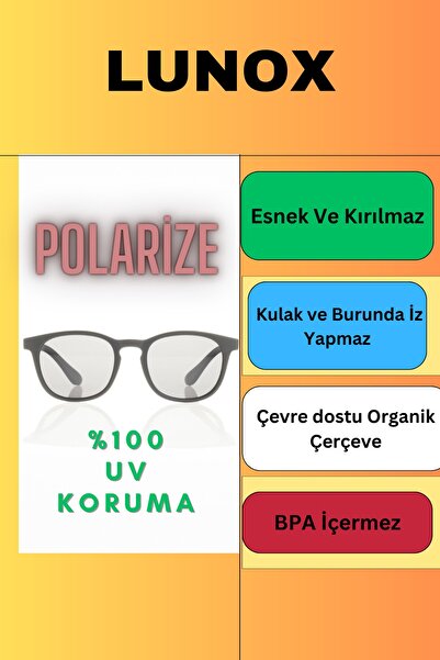 LUNOX Matte Red Black-polarized Children's Sunglasses Age 6-12