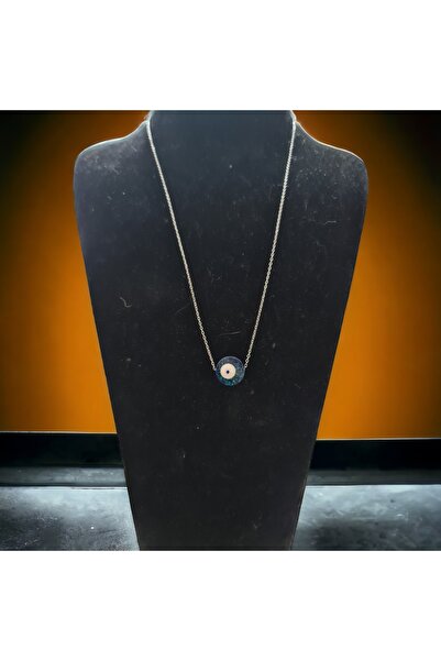 Budakoğulları 925 Ayar Gümüş Sıkma Kehribar Üzeri Nazar Boncuğu Gümüş Üzeri B...