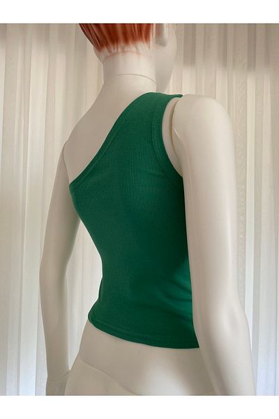 BRAVORİTE One Shoulder Ribbed Camisole Crop
