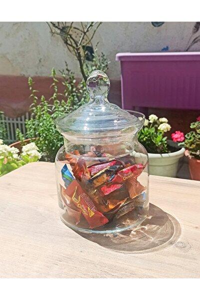 İNCEGİL HOME El Yapımı Üfleme Cam Vase Drajelik, Şekerlik, Sunumluk, Çerezlik...