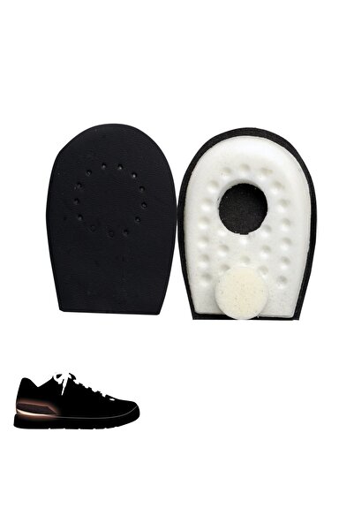 Black Vein Tam Ortopedik Anatomik Deri Topukluk Topuk Dikeni Tabanlık