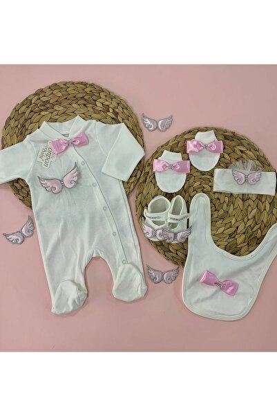 aykor tekstil Kız Bebek Tulum Set Yenidoğan
