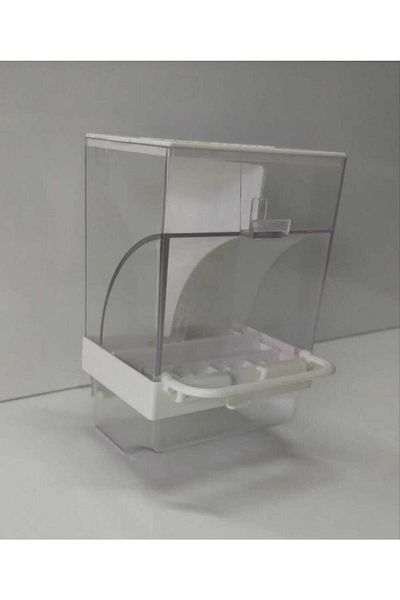 AYBİBO White Budgie Smart Feeder - Quality Material