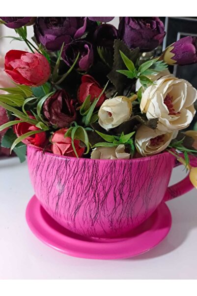 TİRENKDİZAYN Büyük Fincan Saksı