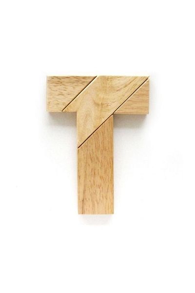 Boldy T-Tangram Brain Teaser Tangram Training Game Wooden Brain Teaser Kids Training Game Entertainment Game