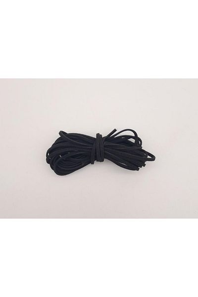 angel çanta aksesuar 5 μέτρα Μαύρο Nubuck Δερμάτινο Σχοινί Νο:10