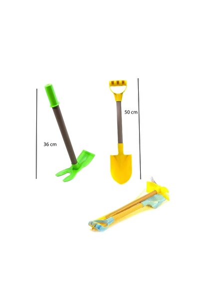 SAZE Ikili Bahçe Plaj Kum Oyun Seti Kazma- Kürek