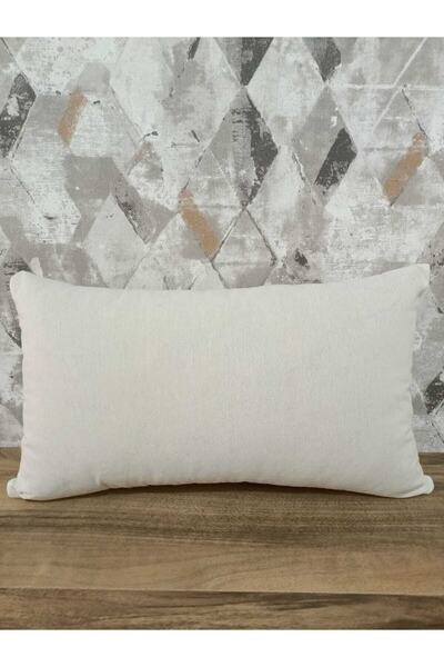 fabricorg 42 Thread Raw Cloth Natural Beige Color Throw Pillow Cover Suitable for Punch (50X30 CM)