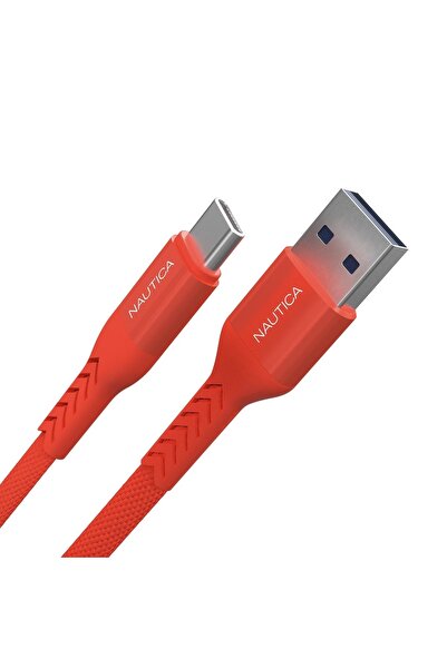 Nautica C20 Type-c To Usb-a 22.5w Hızlı Şarj Ve Data Kablosu 2.1m Kırmızı