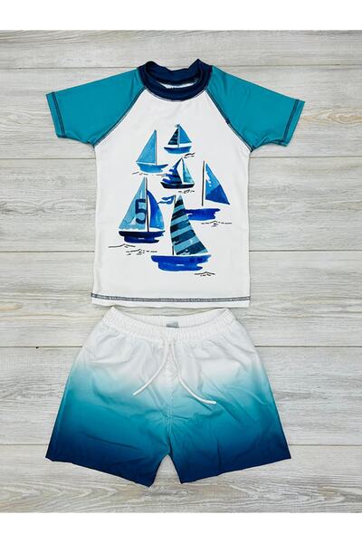 My Kids Wear Παιδικό σετ παραλίας με μαγιό και μπλουζάκι