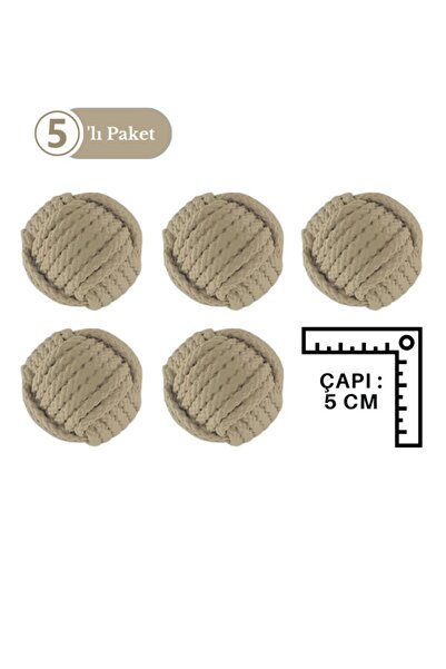 TURUNÇ AKSESUAR 5 Adet Hasır Renkli Halat Desenli Kulp-bebek Çocuk Genç Odası...