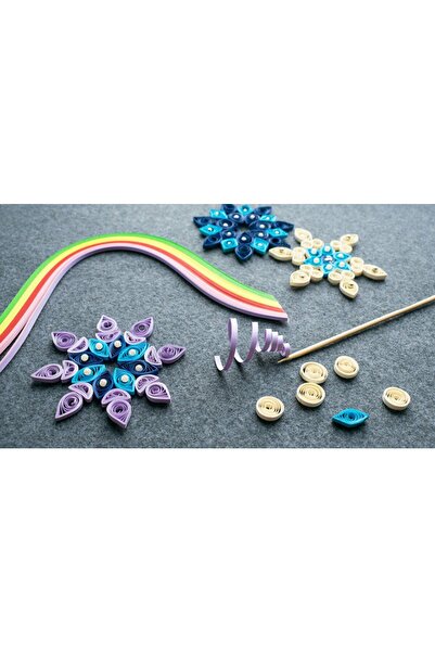 Jet Online Ince Quilling Seti, Kağıt Katlama, Kıvırma Sanatı, Telkari 0,5x50 Cm