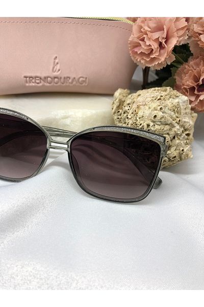 Di Caprio Midi Cat Eye Gray Women's Sunglasses