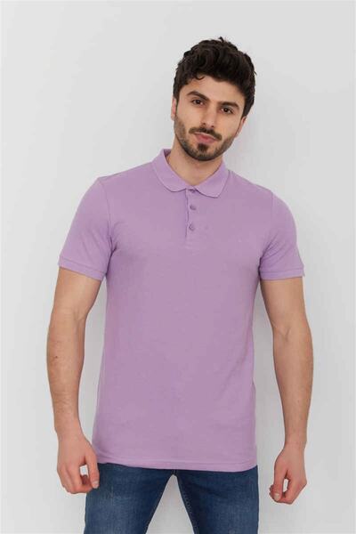 Cazador Men's Jazz 4613 Polo Pike T-shirt 23y Lilac
