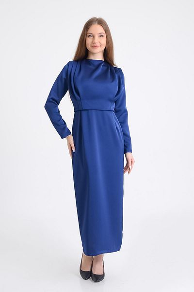 SpringStore Rochie de seara din satin bleumarin