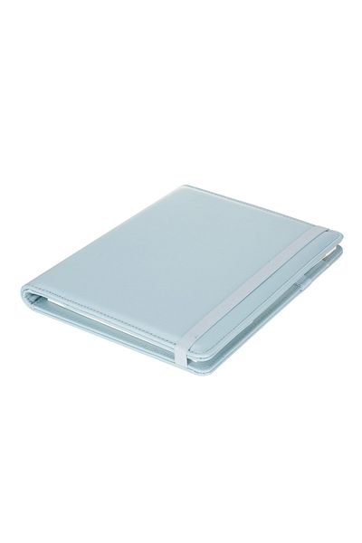Victoria's Journals Notepad Folio 14,8x21 Cm Suport note din piele vegană Albastru+Punct