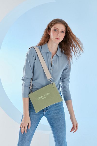 Pierre Cardin Laurel Green Women's Shoulder Bag 05Po23Y3506