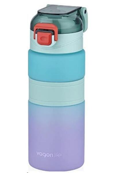 Vagonlife Vagon Life Pipetli Matara Mavi-mor 600 Ml Vgn2226