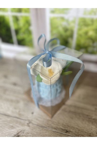 Şirin White Saffron Flower Arrangement Handmade Scented Soap