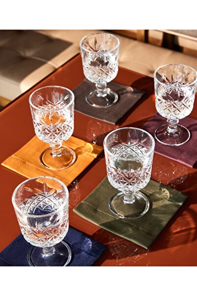 Maisonette Denim Collectıon 2'li Bardak Altlığı 15x15 Mürdüm