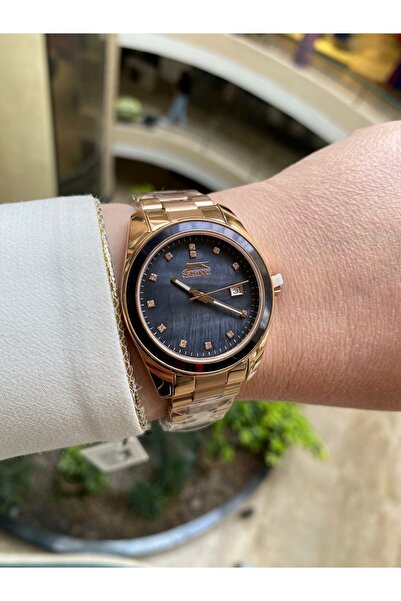 Slazenger Sl.09.2142.3.04 Çelik Rose Gold Füme Kadran 34 Mm Kadın Kol Saati