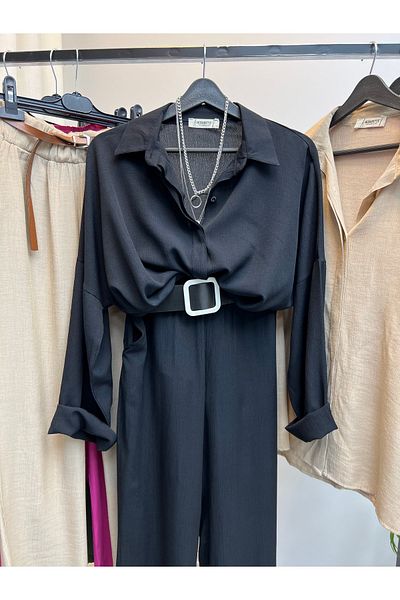modabetce Linen Technology Women Shirt Pants Suit 010