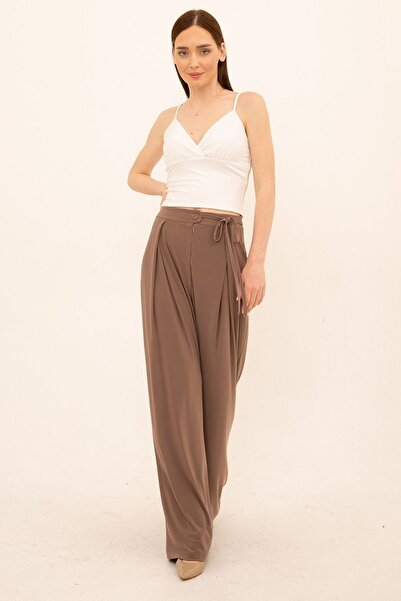 Laranor Панталони с широки крачоли и шнур