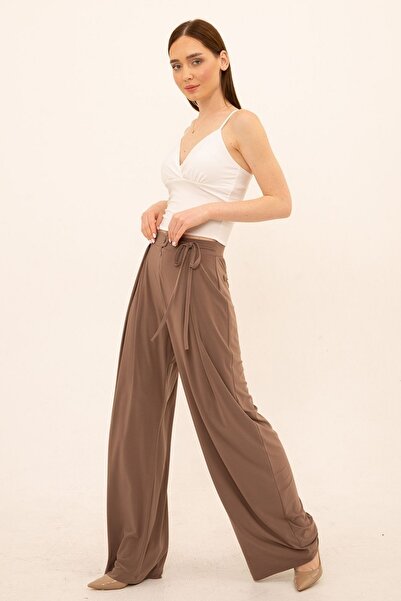 Laranor Панталони с широки крачоли и шнур