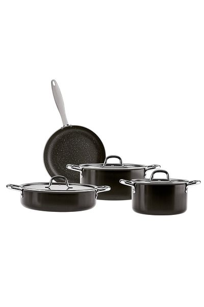 Emsan Master Class 7 Piece Cookware Set Black