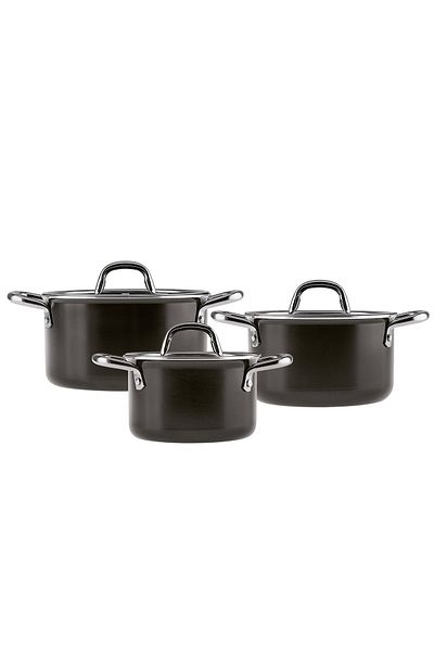 Emsan Master Class 6 Piece Midi Cookware Set Black