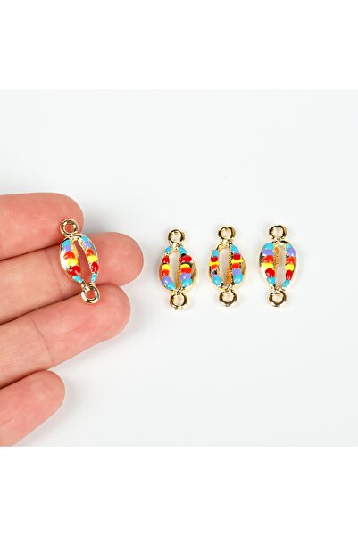 yfhobi 1 Adet - 23 Mm Mineli Midye Takı Aparatı, Altın Kaplama, 1. Kalite Kar...