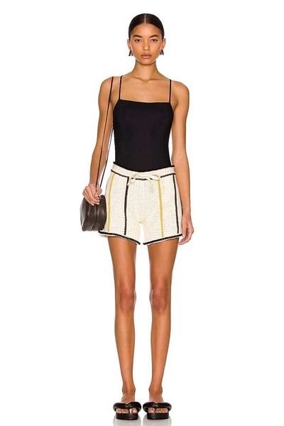 Zagrep Women's Black Strappy Silk Jersey Bodysuit