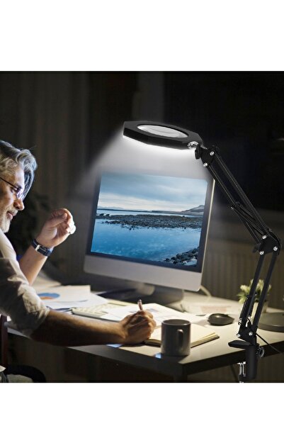 The Wlue Wlue Flexible Metal 72 Led Ring Masa Lambası 360 Dönebilen Esnek Ofi...