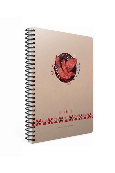 Gıpta Taika Notes Spiral Hard Cover Notebook 17x24 120 Sheets Lined