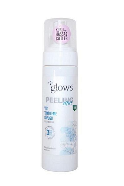 Glows Peeling Facial Cleansing Foam Dry and Sensitive Skin 200 ml