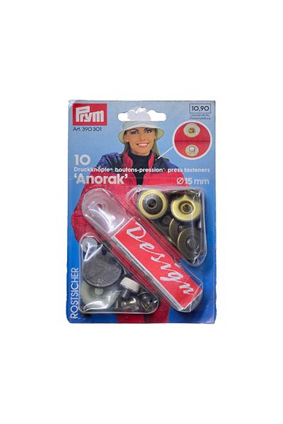 Prym Snap Print Button and Tool390301 Denim Blue Jean Anorak