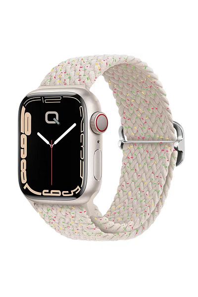 Quse حزام شبكي متعدد النجوم قابل للتعديل متوافق مع ساعة Apple SE/10/9/8/7/6/5/4/3 - 42 مم - 41 مم - 40 مم - 38 مم