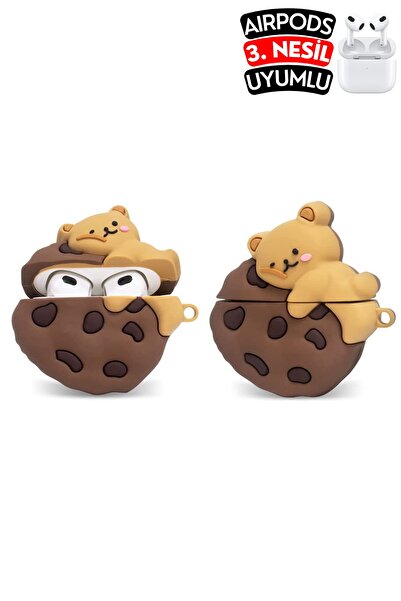 3rd Generation Compatible Cookie And Teddy Bear Cute Protective Silicone Case, Shock Absorbing Case