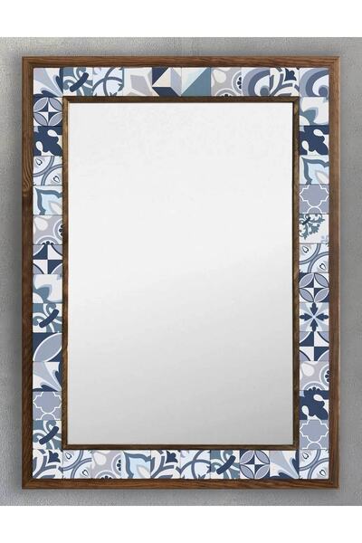 Oscar Stone Decor Masif Çerçeveli Mozaik Taş (mermer) Ayna 53x73 Cm Morocco-e...
