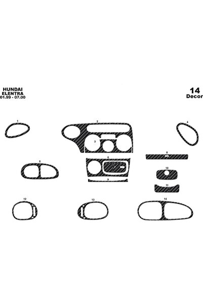 meriç cockpit design ميريتش ®   هيونداي النترا توربيدو امامي مطلي اسود لامع 1...