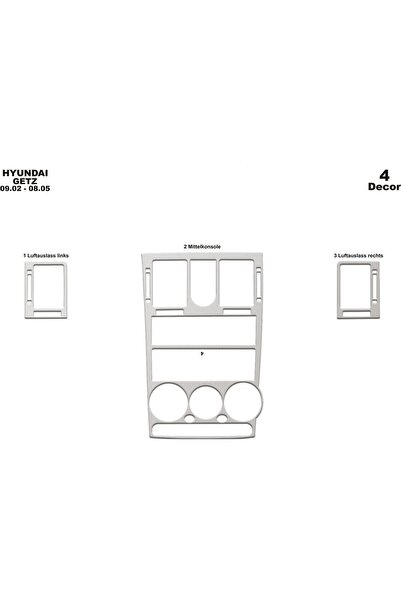 meriç cockpit design ميريتش ®   هيونداي جيتز توريد توريد امامي المنيوم 4 قطع ...