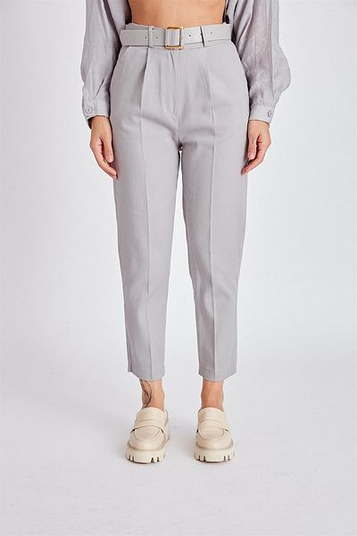 Laluvia Kalhoty Gabardine s páskem