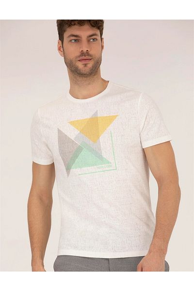 centilmen Μπλουζάκι Slim Fit Crew Neck 1588946