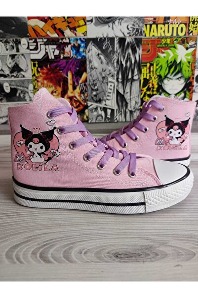 MECH BUTİK Kuromi Kolila Baskılı Bilekli Spor Ayakkabı Sneakers