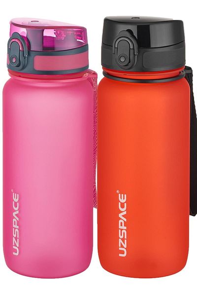 Uzspace 2-Piece Tritan Flask Set 650 Ml 14 Different Color Options Fiftyfifty