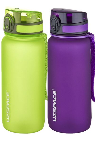 Uzspace 2-Piece Tritan Flask Set 650 Ml 14 Different Color Options Fiftyfifty