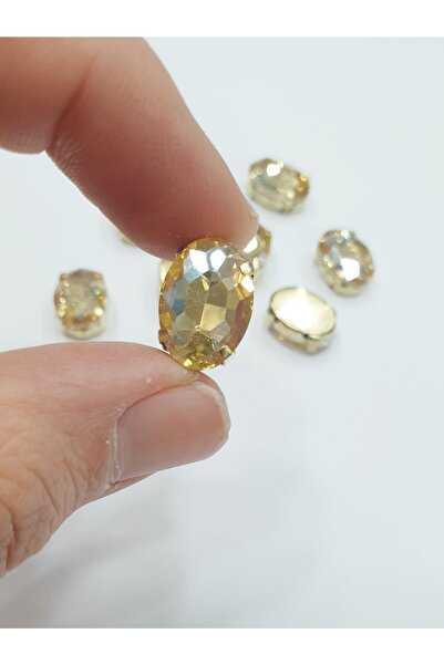 CRYSTALSHOP Casa de piatră - Oval Gold 10*14 Mm (50AD)